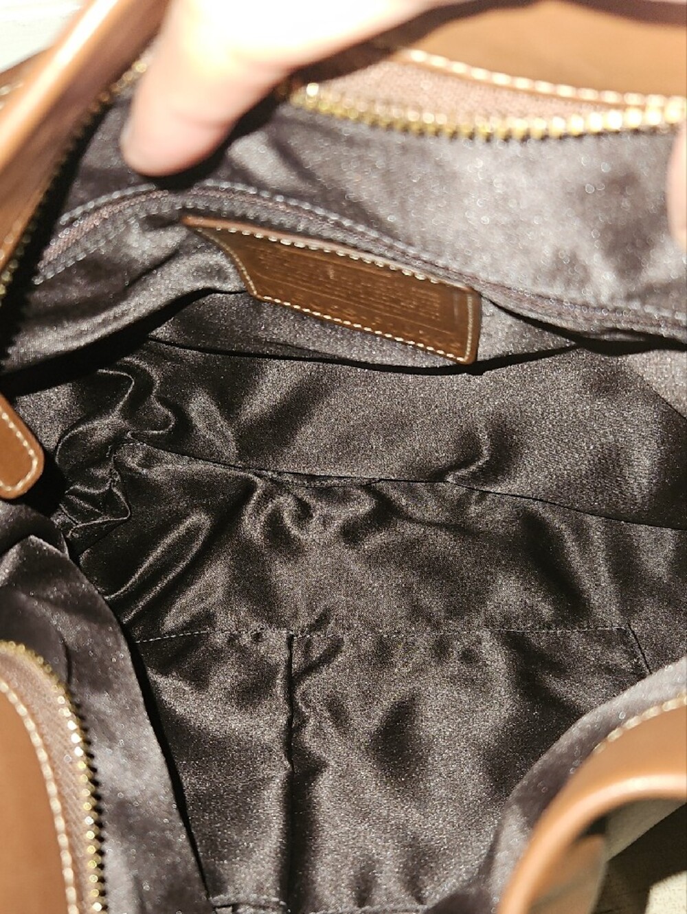 Coach NWOT Y2K Brown Leather Shoulder Hobo with Wallet Set - Picture 10 of 13